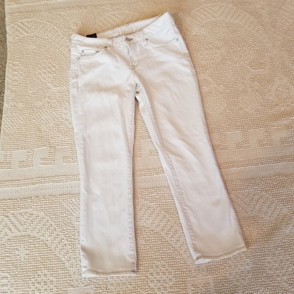 Lucky Brand White Ankle Jeans